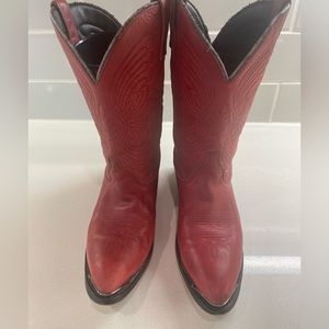 Red women’s cowboy boots